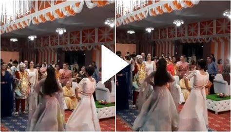 Sisters In Law Perform Dance While Welcoming Their ‘jijaji’ At Wedding Venue Video Goes Viral