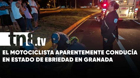 Motociclista la ve pálida tras estrellarse contra bulevar en Diriomo