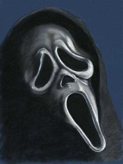 SCREAM - GHOSTFACE - Art Print | Scream art, Original pastel, Ghostface