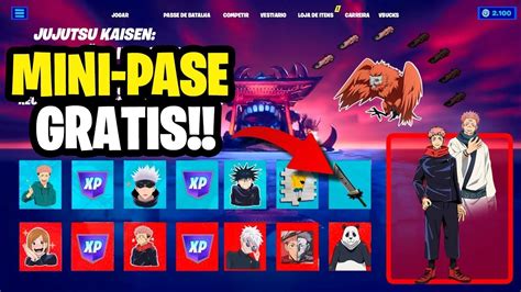 Filtrado Mini Pase De Jujutsu Kaisen X Fortnite Y Nueva Skin Gratis