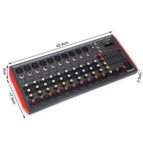 Pro 6 12 Channel Bluetooth Studio Audio Mixer Live Ubuy India