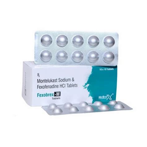 Montelukast 10 Mg Fexofenadine 120 Mg Tablet At Rs 2020box