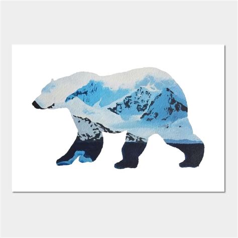 Polar Bear By Handnicole Art Prints Polar Bear Art