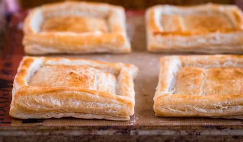 Egg Puff Pastry Squares With Cheddar And Green Harissa A Beautiful Plate