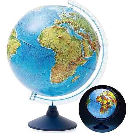 Exerz 25cm World Globe Educational Political Map Swivel Rotating Desk