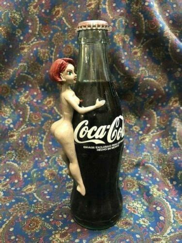 Vintage Coca Cola Coke Collector S Bottle Nude Naked Lady Tourist