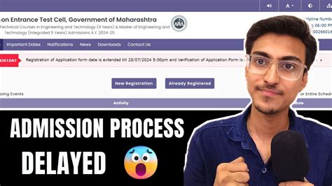 MHT CET 2024 Major Update Admission Process Delayed CAP ROUND