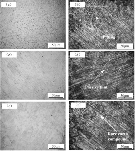 Surface Morphology Of Samples Before And After Electrochemical