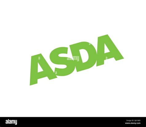 Asda, rotated logo, white background Stock Photo - Alamy