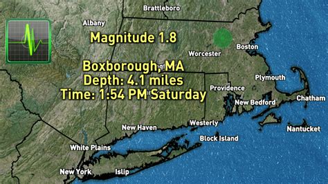 Weak earthquake shakes Boxborough, Massachusetts