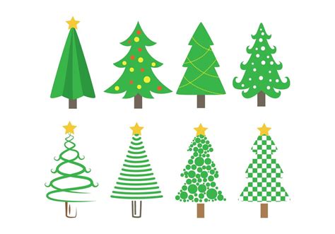 Sapin Vector Christmas Tree Icons Vector Art At Vecteezy