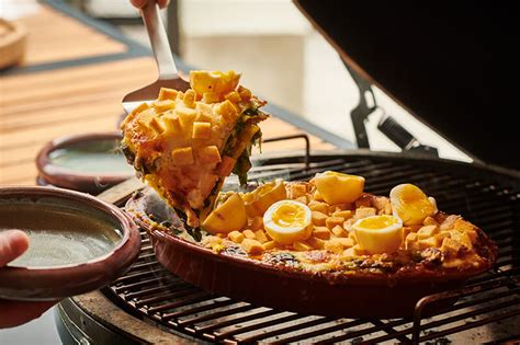 Lasagne mit Béchamelsauce und Hackfleisch Willkommen bei Big Green Egg