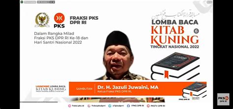 Peringati Hari Santri Nasional Fraksi Pks Dpr Konsisten Gelar Program