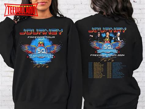 Journey Freedom Tour 2024 Shirt Journey With Toto 2024 Concert Shirt