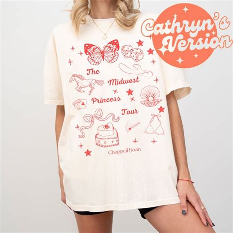 Chappell Roan Shirt Midwest Princess Tour Tshirt Sapphic Lesbian WLW Pride Music Tee Comfort