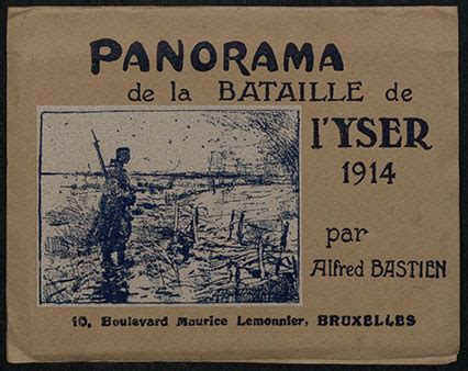 Fold Out Panorama Souvenir Panorama De La Bataille De L Yser 1914