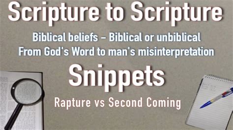 Rapture Vs Second Coming Youtube