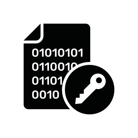 Data Encryption Vector Glyph Icon Cloud Computing Symbol EPS 10 File