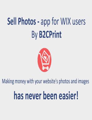 Fillable Online Sell Photos App For Wix Users Fax Email Print Pdffiller