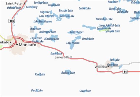 Mapa Michelin Lake Elysian Plano Lake Elysian Viamichelin