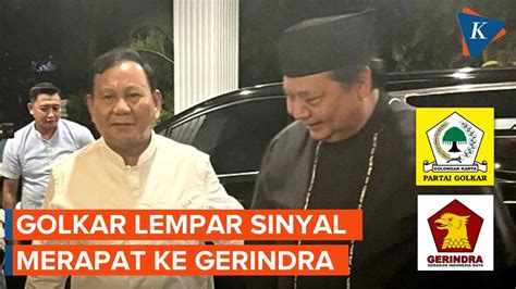 Golkar Lempar Sinyal Merapat Ke Gerindra Bakal Bentuk Koalisi Baru