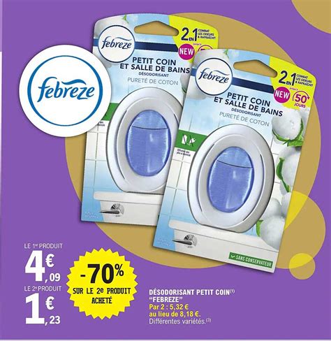 Promo D Sodorisant Petit Coin Febreze Chez E Leclerc Icatalogue Fr