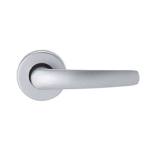 Colours Abla Stainless Steel Effect Aluminium Straight Latch Door Handle L109mm Diy At Bandq