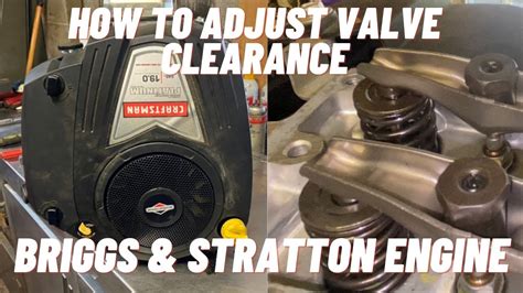 Valve Clearance Adjustment On Small Engine