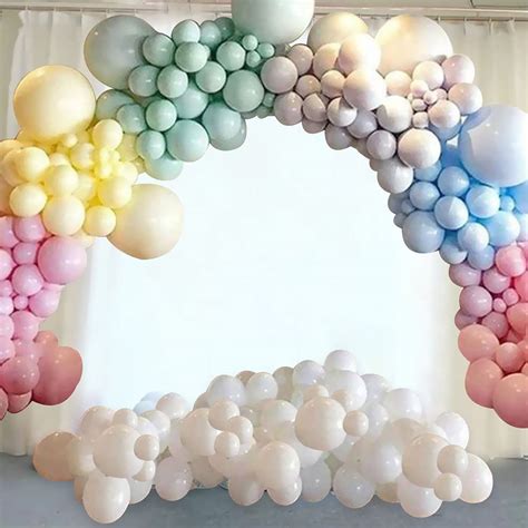 Buy Pastel Macaron Balloon Garland Arch Kit 134pcs Rainbow Pastel