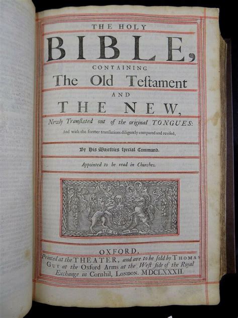 1616 King James Holy Bible First Edition Lectern Folio Chained And