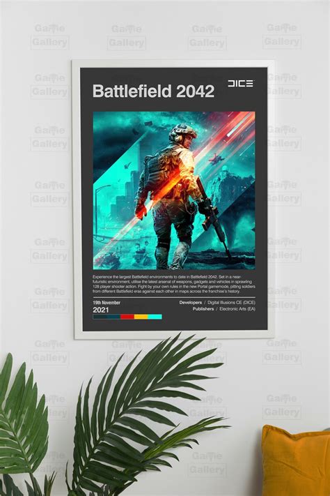 Battlefield 2042 Poster Gaming Room Poster Video Game Poster Gaming