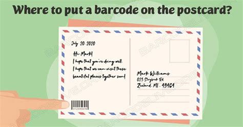 Where To Put Barcode On Postcard 3 Postcard Barcode Positions