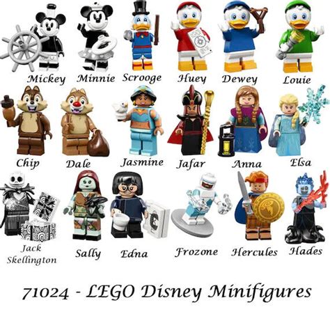 Lego Disney Series Minifigures Jack Sally Classic Mickey