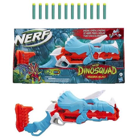 Lança Dardos Nerf Dinosquad Tricera Blast Com 12 Dardos Hasbro F0804 Submarino