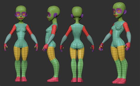 Artstation Pack Stylized Full Male And Female Body Base Meshes