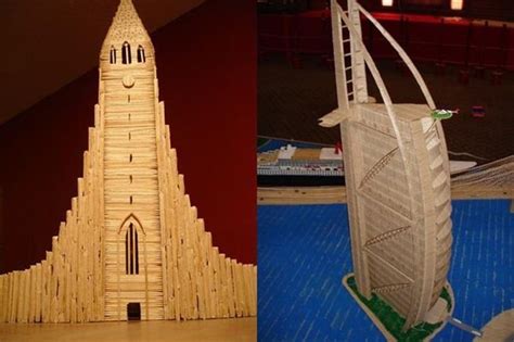 Magníficas Maquetas De Edificios Con Palillos Arte