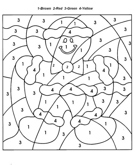 Gingerbread Man Printable Coloring Pages