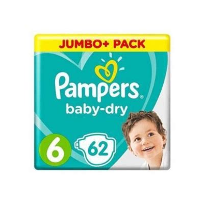 Buy Pampers Baby Dry Jumbo Pack Belt Diaper 6 13 18kg 62pcs Online