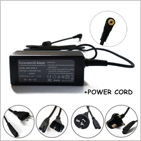 V A W Ac Adapter Power Charger Cord Laptop Charger Plug For