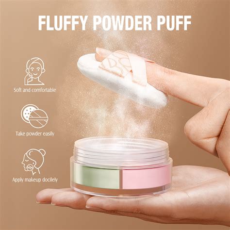 Wangjiaoid Face Powder Makeup Three Different Color Lasting Carry