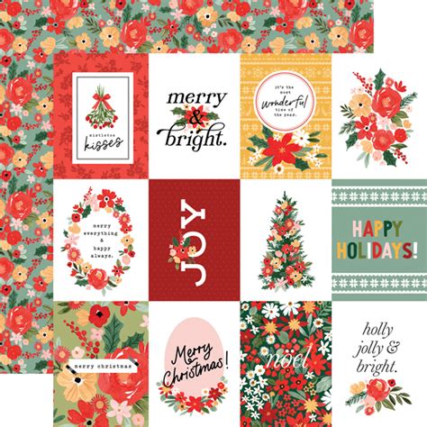 Collections Echo Park Paper Co Christmas Flora