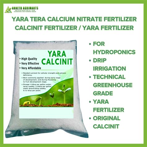 YARA TERA CALCIUM NITRATE CALCINIT FERTILIZER YARA FERTILIZER FOR