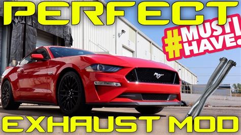 2018 2019 Mustang GT X Pipe Install Guide With ACTIVE Exhaust YouTube