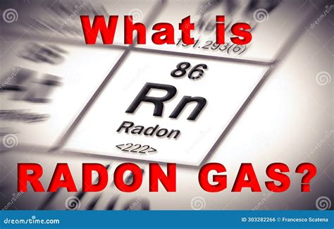 Qué Es La Imagen De Concepto De Gas Radón Con Tabla Periódica De Los