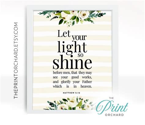 Let Your Light So Shine Before Men See Your Good Works Glorify Your