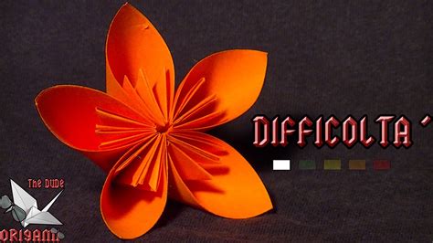 Origami Ita Semplicemente Fiore Fiori Origami Facili O Per Bambini