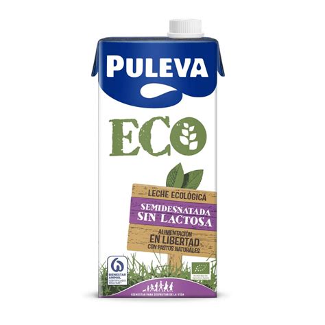 Leche Semidesnatada Ecol Gica Puleva Sin Lactosa Brik L