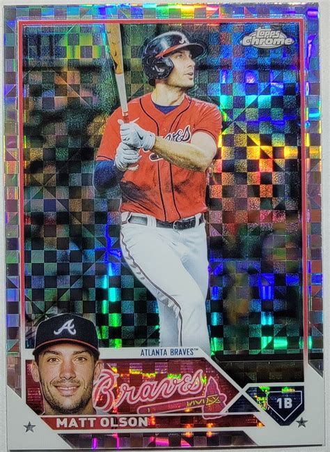 Matt Olson Topps Chrome X Fractor Ebay