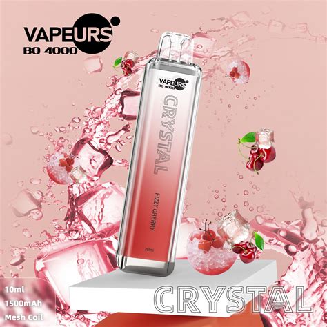 Vapeurs Shenzhen Disposable Vape Crystal E Cigarette Fruit Flavor