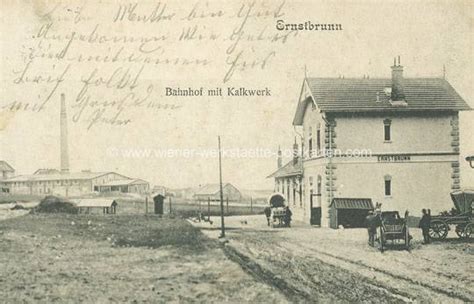 Ernstbrunn Bahnhof Und Kalkwerk Um Wiener Werkst Tte Postkarten